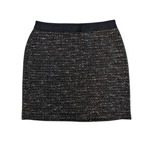 Mini Skirt Black Elastic Lined Size 2 Banana Republic